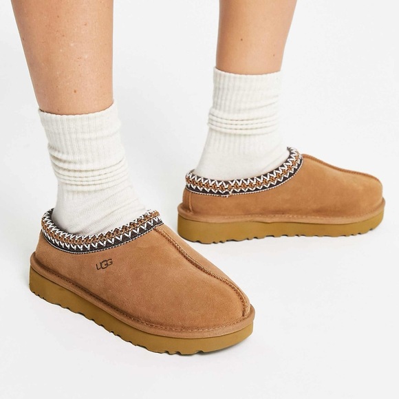 New UGG Tasman Slippers Chestnut Brown Womens Size 8 - Picture 2 of 11